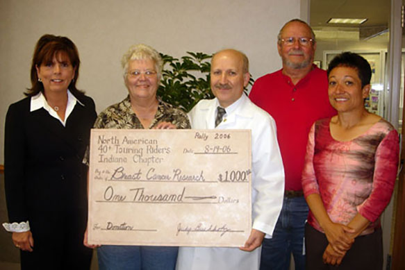 Judy Bucholz Donation check